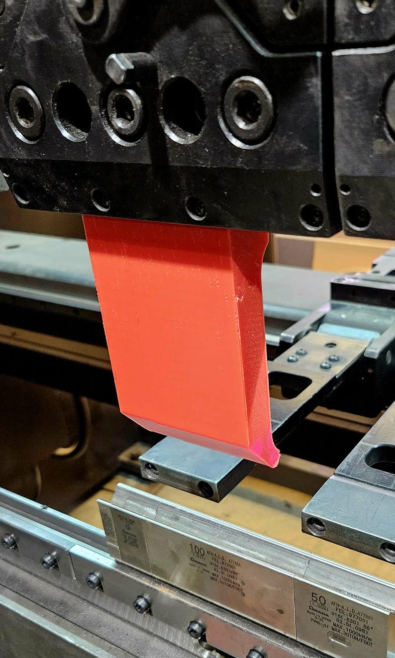 Custom Press Brake Punch – Shallow Gooseneck Style – DXF, STEP & STL ...