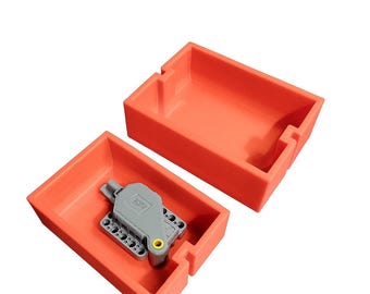 3D Printed Modular Tray Insert: Red PLA LEGO® Building Station Organizer