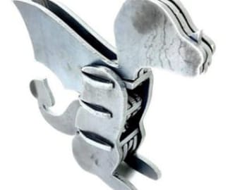 Puzzle 3D in metallo a forma di drago – File tagliato al plasma/laser CNC (DXF)