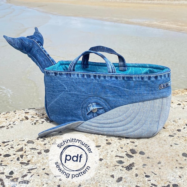 Sy en förvaringskorg, valmönster i 2 storlekar; sy en korg som badrumsorganisatör eller dockbärare, en speciell sömnadsidé för presenter