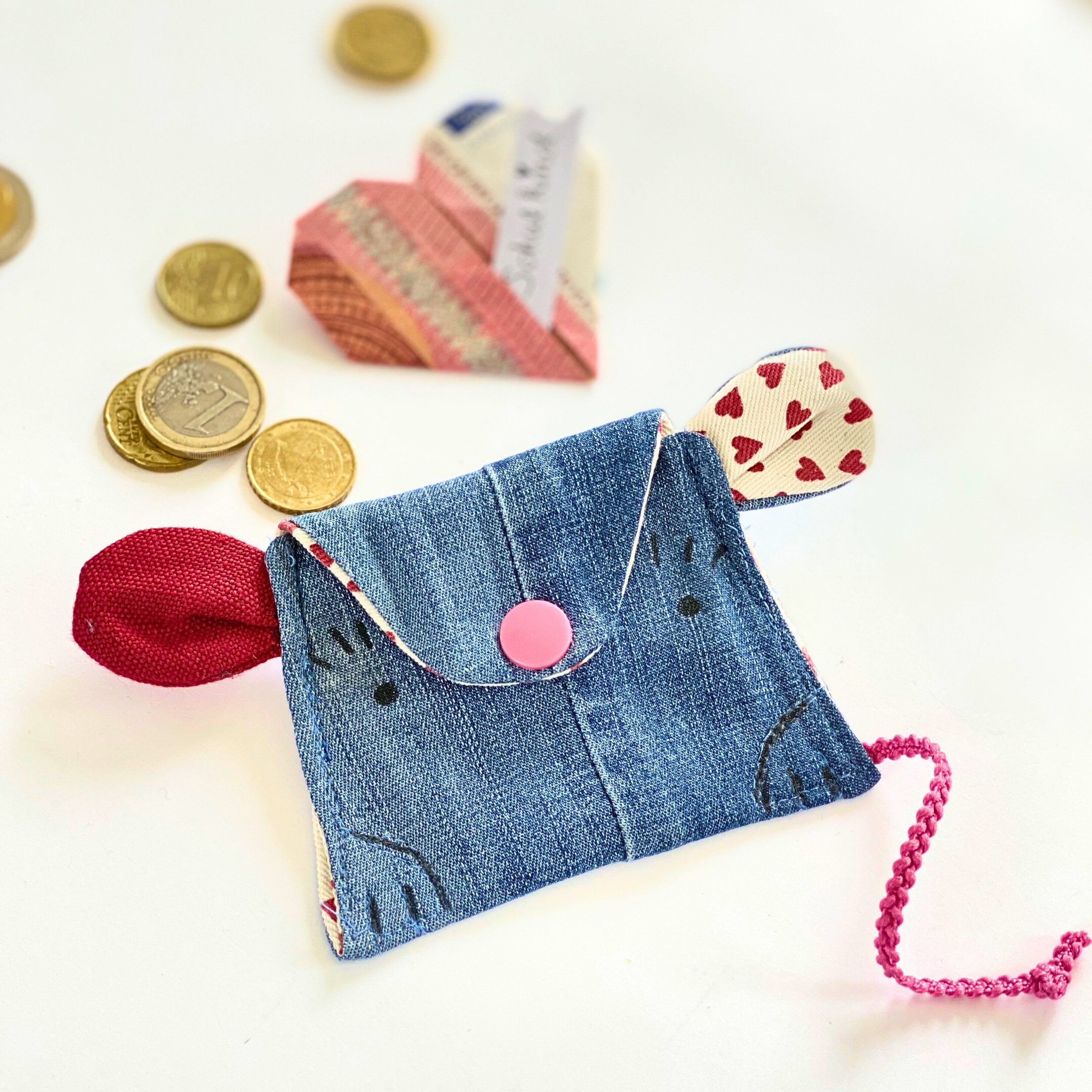 Mouse Wallet Pattern Coin Purse Sewing Pattern, Easy Sewing Project, Mouse Wallet Pattern ...