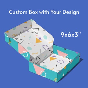 9x6x3''/23x15x7.6 cm Custom Full Colour Printed on Matte White Mailer Box| Gift Box| Custom Sizes Available | All Sides Printing |MOQ 25