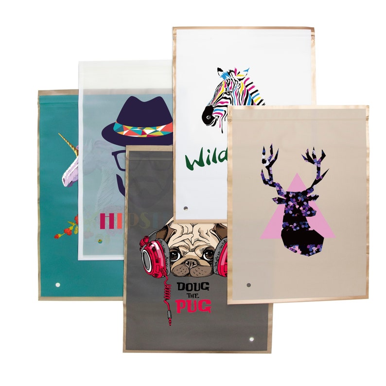 Logo Print Clothing Packaging, Full Color Print Pouches, Custom Logo Print Clothing Packaging, Full Color Print Pouches, Custom