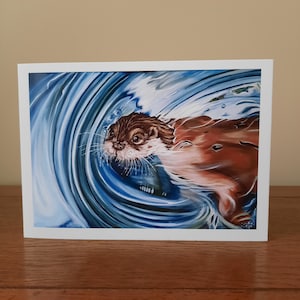 Wild Swimming 12,7 x 17,8 cm, biglietto d'auguri vuoto con busta