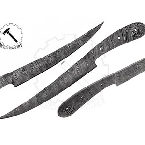 12&quot; Handmade Forged Damascus Steel Chef Fillet Knife Damascus Steel Twist Pattern For Custom Knife Making