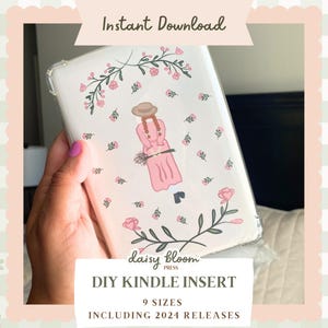 Anne of Green Gables Printable Kindle Insert for Clear Case Spring Kindle Insert E-Reader Cover Art Floral Kindle Case Book Lover Gift