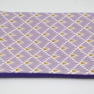 Pochette plate, Trousse, Fourre tout en coton avec fermeture éclair pour homme ou femme