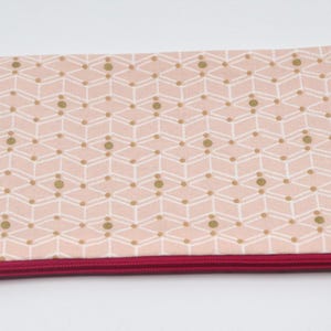 Pochette plate, Trousse, Fourre tout en coton avec fermeture éclair pour homme ou femme