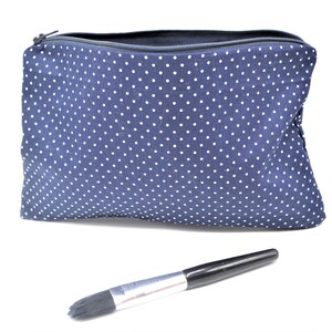 Trousse de toilette ou à maquillage molletonnée, Fourre-tout en coton pour homme ou femme, doublée, avec fermeture éclair.