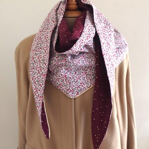 CHECHE reversible cotton oeko tex and double sequined gauze