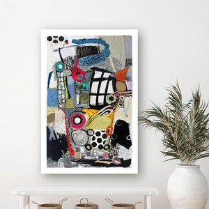 Oversized Wall Art, Abstract Art, Print on Canvas, Contemporary Wall Art - Original Art By Michal Rotman Laor, Wall Decor