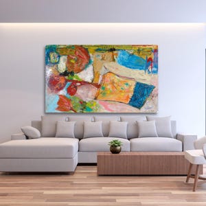 Originalkunstwerk, Leinwanddruck, Wohnkultur, moderne Kunst, abstrakte Malerei, Zeitgenössische Kunst,
