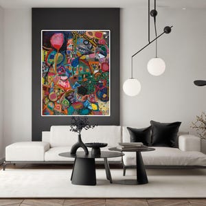 Originalkunstwerk, Leinwanddruck, Wohnkultur, moderne Kunst, abstrakte Malerei, Zeitgenössische Kunst,