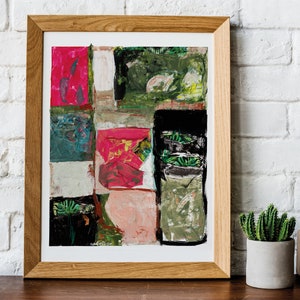 Original Fine Art Canvas Print – Contemporary Abstract Painting for Modern Home Decor