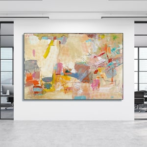 Oversize Wall Art, Abstract Wall Art, Canvas Print Art, Israeli Artist, Modern Canvas Art, Living Room Wall Art, Bedroom Wall Canvas