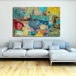 Originalkunstwerk, Leinwanddruck, Wohnkultur, moderne Kunst, abstrakte Malerei, Zeitgenössische Kunst,