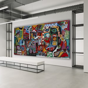 Sweet Child - Abstract Expressionism Canvas Print, Michal Rotman Laor