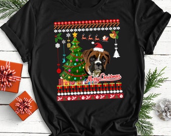 boxer christmas sweater