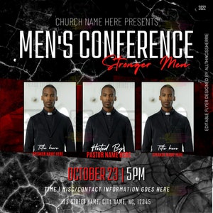 DIY Church Flyer Template for Canva Pastor Appreciation, Church Conference, Convocation, Church Service, Anniversary, Poster, Social Media