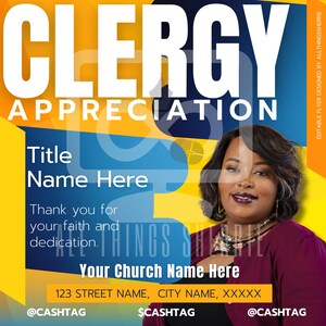DIY Church Flyer Template for Canva Pastor Appreciation, Church Conference, Convocation, Church Service, Anniversary, Poster, Social Media