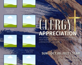 Church Flyer Template: Pastor Appreciation, Conference, Anniversary (Canva DIY)