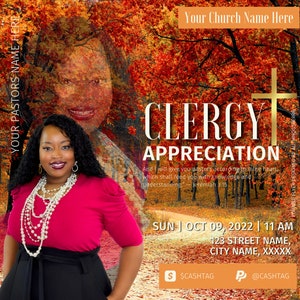 DIY Church Flyer Template for Canva Pastor Appreciation, Church Conference, Convocation, Church Service, Anniversary, Poster, Social Media
