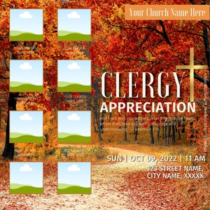 DIY Church Flyer Template for Canva Pastor Appreciation, Church Conference, Convocation, Church Service, Anniversary, Poster, Social Media