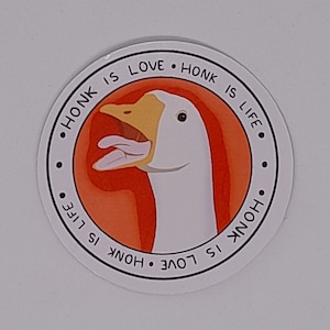 goose inspired stickers, Goose, Goose Stickers,  scrapbook stickers,  planner stickers, handmade stickers, cricut stickers, Honk stickers,