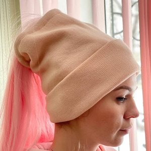 Cozy Rasta Dreadlock Hat w/ Tail Hole - Winter Headband Turban Beanie