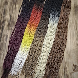 Long Twisted Single Ended Braids  Boho Hair Accessories braids extensions Street style custom dreads or braids One-Of-A-Kind Hair Jewelry