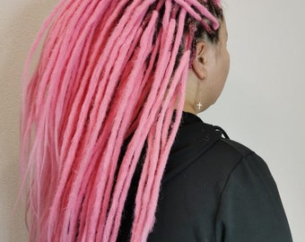 DE dreads de crochê SE dreadlocks conjunto completo Dreadlocks sintéticos falsos personalizados Boho macios Extensão de mechas de ponta dupla ou ponta simples