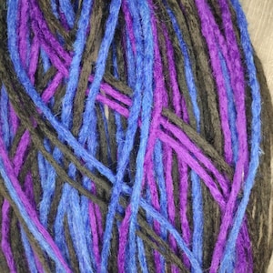 Crochet gothic style DE or SE dread Blue dreads purple and black ombre dark set dreadlocks Mystic witchy boho locs and braids viking dreads
