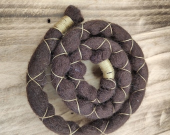 Brown and beige spiralock Bendable dread tie Wired scrunchies Wired braid for lock Wire bun wrap Spirals for dreads Color wooly spiralocks