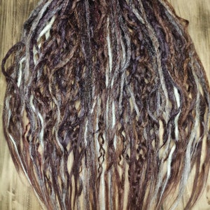 Brown ombre Curly Crochet dreadlocks Viking style double or single ends very easy and soft dreadlock extensions Short or long dreads