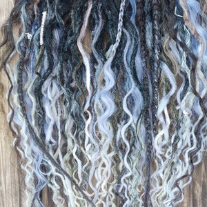 Bohemian Curly DE Dreadlock Set - Handcrafted Soft Synthetic Free Dreads - Customizable Length