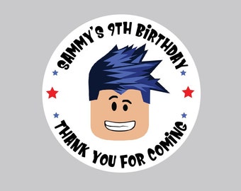 Roblox Stickers Etsy - d roblox printable cards birthday party games roblox memes