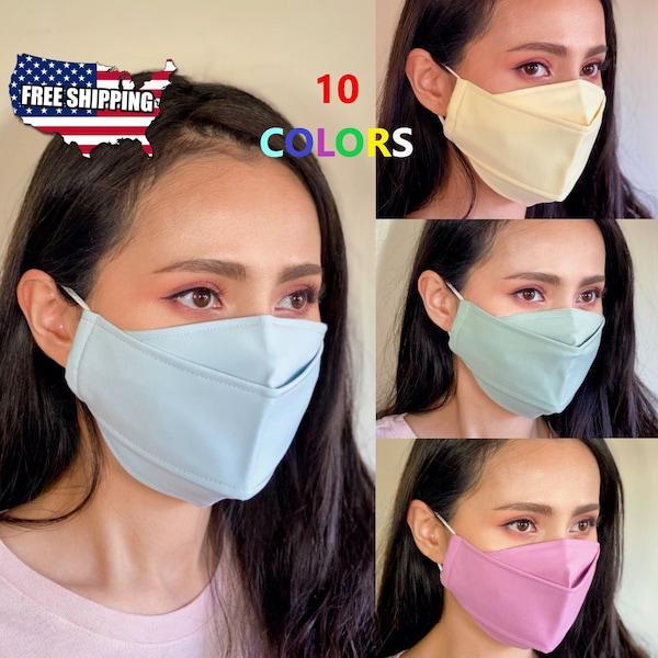 Anti fog Masks for glasses USA SAME day shipping Japanese cotton protective 3D face mask reusable, washable, cool mask, fashion, comfortable