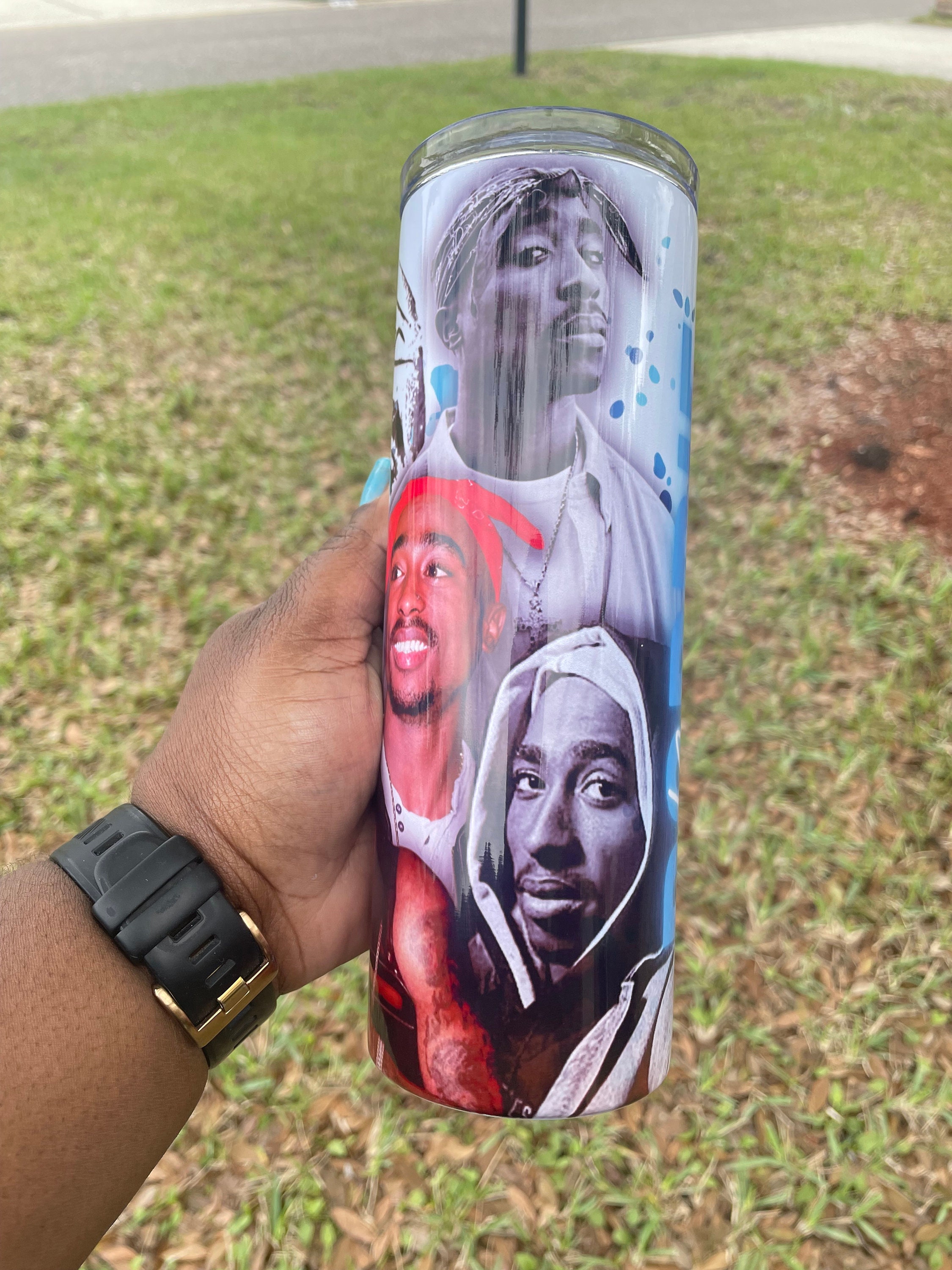 Custom 20oz. Personalized Tupac Tumbler Rap Hip Hop Legend - Etsy