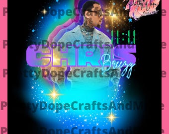 Chris Brown, camiseta PNG, diseño digital instantáneo PNG, diseño de camiseta pirata imprimible
