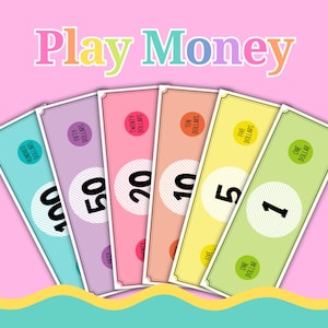 Printable Pretend Play Money Bucks