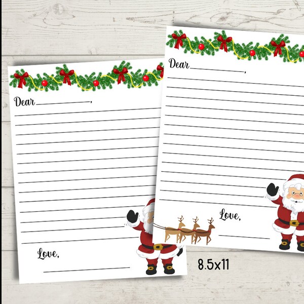 Christmas Holiday Stationary Paper Letter (Digital Download)