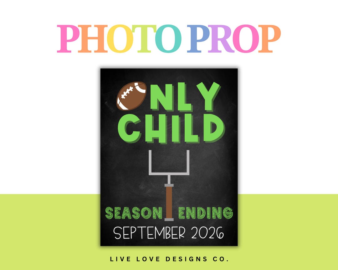 EDITABLE New Baby Pregnancy Announcement Sign for Only Child Template ...