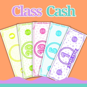 Classroom Cash Printable Play Money