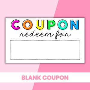 EDITABLE Blank Coupon Template Etsy EDITABLE Blank Coupon Template Etsy
