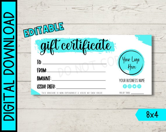 Printable Gift Certificate Template Word