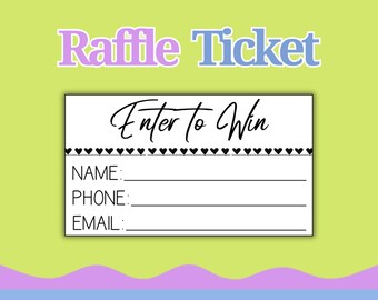 Enter to Win Raffle Contest Card
