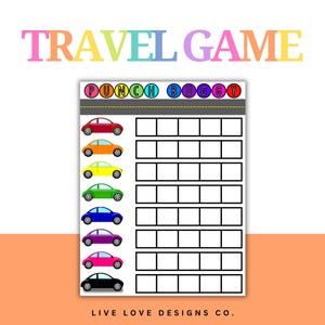 Punch Buggy Road Trip Game for Travel Printable