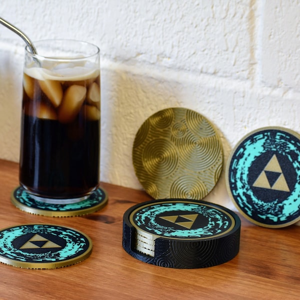 Legend of Zelda Tears of the Kingdom Inspired Coaster Set - 3D Printed