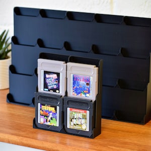 GameBoy Cartridge Risers - Display up to 20 GameBoy Games - 3D Printed Stand