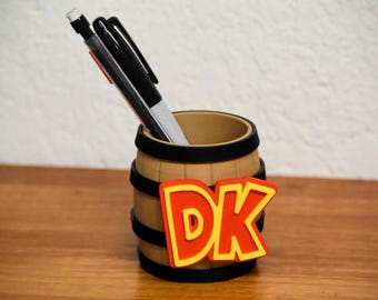 Porte-crayons personnalisé inspiré de Donkey Kong - imprimé en 3D